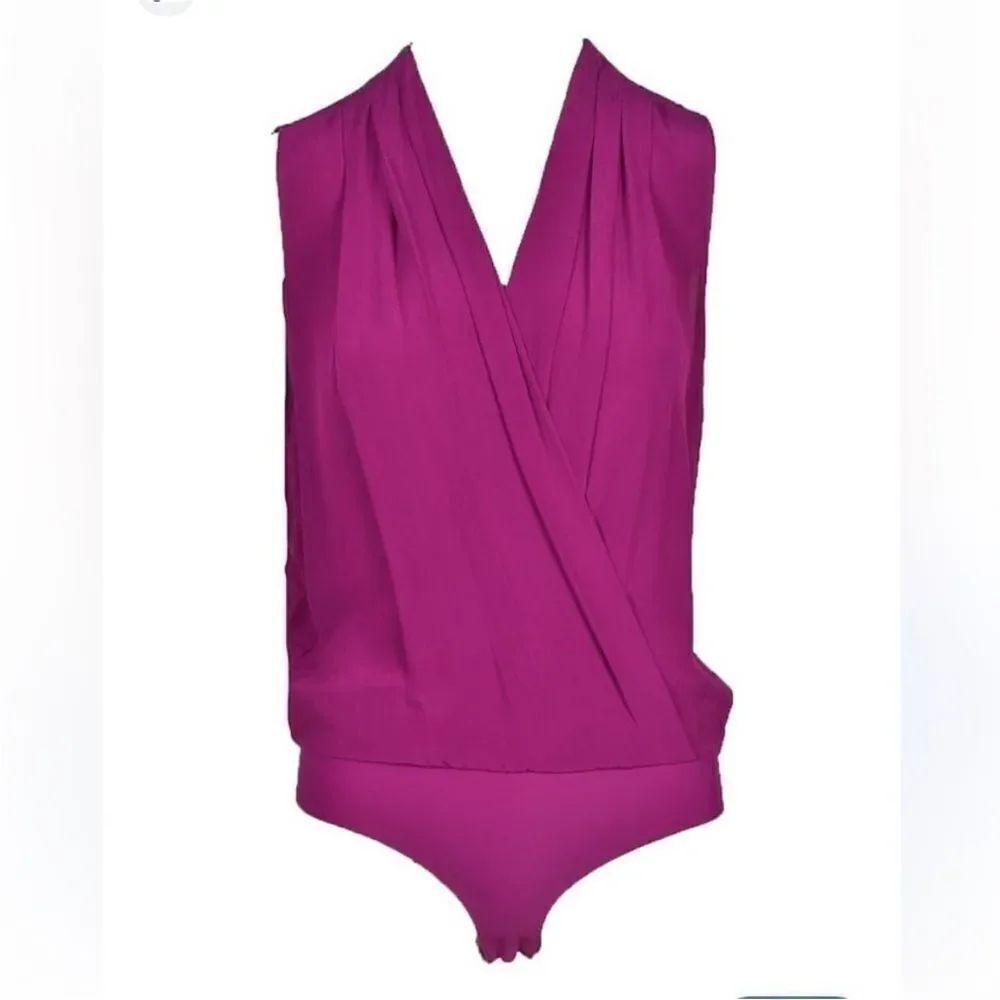 Pinko Vibrant Purple Sleeveless Bodysuit, US2